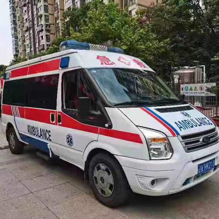 上街长途救护车护送病人返乡